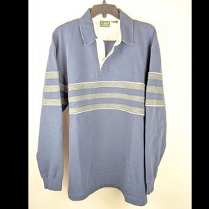 LL Bean Men's Large Rugby Polo Shirt
